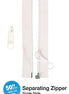 by-Annie 50in Separating Zipper White