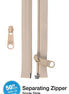 by-Annie 50in Separating Zipper - Natural