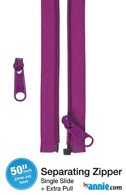 by-Annie 50in Separating Zipper Tahiti