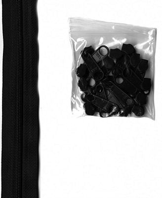 By Annie Zipper by the Yard #105 Black
