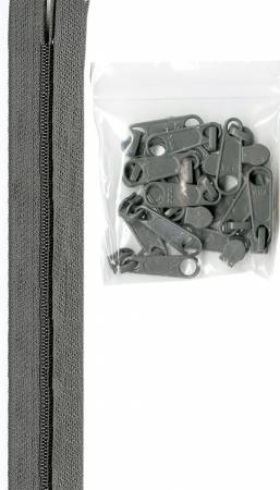 by-Annie Zipper by the Yard #110 Pewter