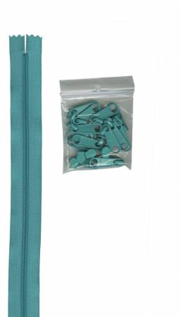 by-Annie Zipper by the Yard #212 Turquoise