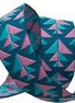 Jacquard Ribbon Amy Buttler Teal & Pink Positive Direction