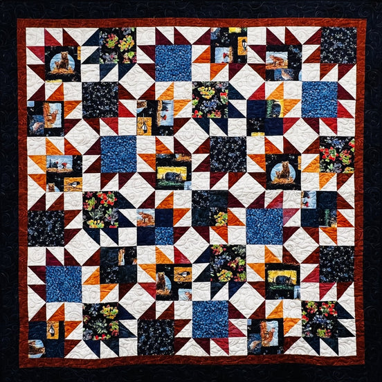 Alaska Wild Beary Paw Quilt Kit 63" x 63"