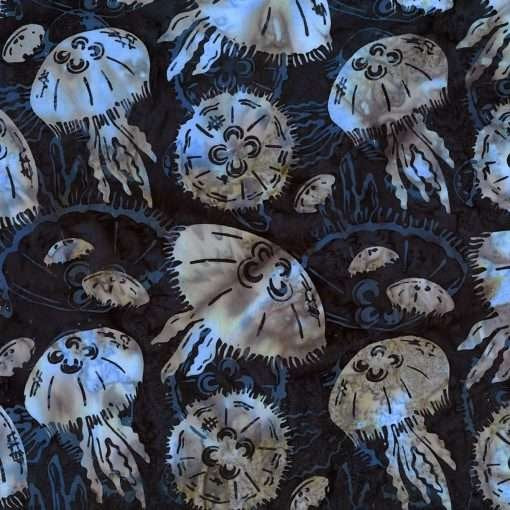 Bali Batik by Wildfire Designs Alaska Moon Jellies Pebble