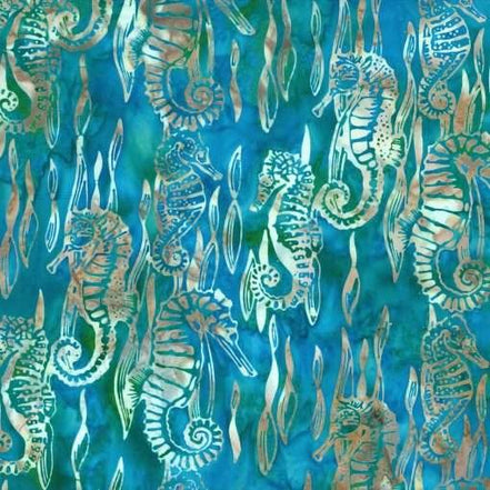 Bali Batik by Wildfire Designs Alaska Seahorses Seasalt