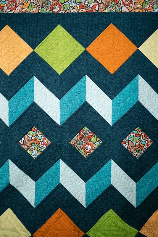 Amanda Murphy Diamonds Quilt & Thread Kit 56" by 85"Kit Bundle 56.5" by 85.5"