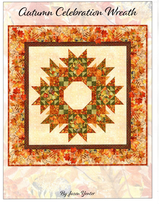 Autumn Celebration Wreath Quilt Kit 60" x 60"