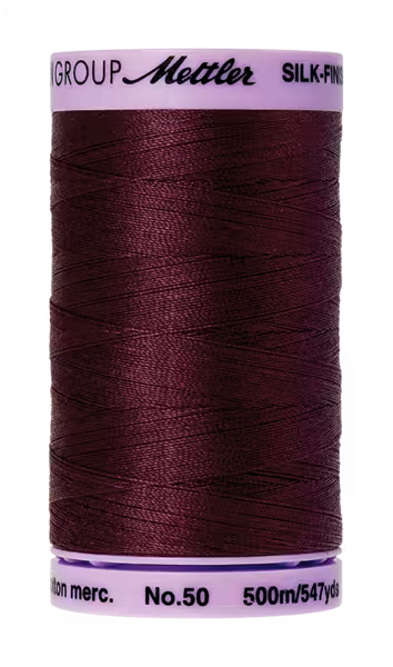 Mettler Silk Finish 50wt 100% Cotton #0111 Beet Red large