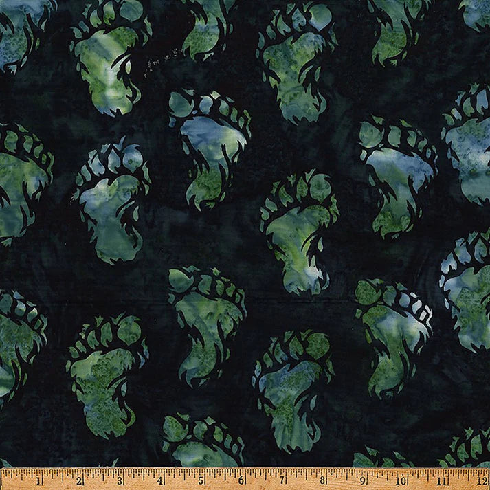 Bali Batik Bigfoot Footprint