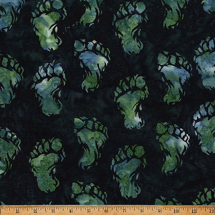 Bali Batik Bigfoot Footprint