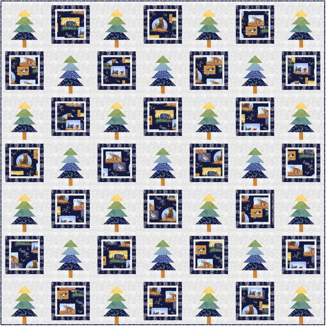 Bountiful Blueberries Quilt Pattern Free Download