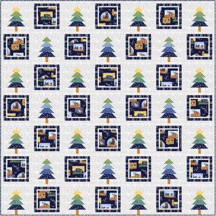 Bountiful Blueberries Quilt Pattern Free Download
