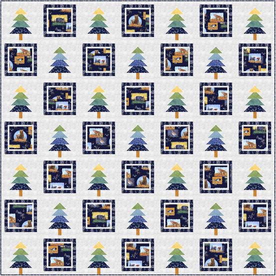 Bountiful Blueberries Quilt Pattern Free Download