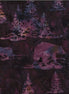 Hoffman Batik Bear & Pines Marsala