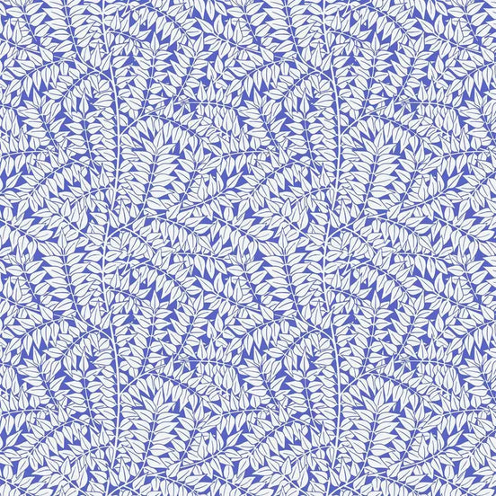 Lawn: Branches Blue || Kaffe x Morris & Co