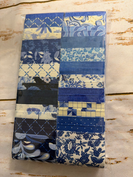 China Blue Strip Set of 44