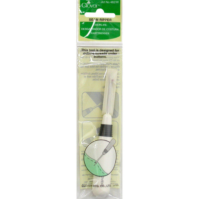 Clover Needlecraft Seam Ripper - White