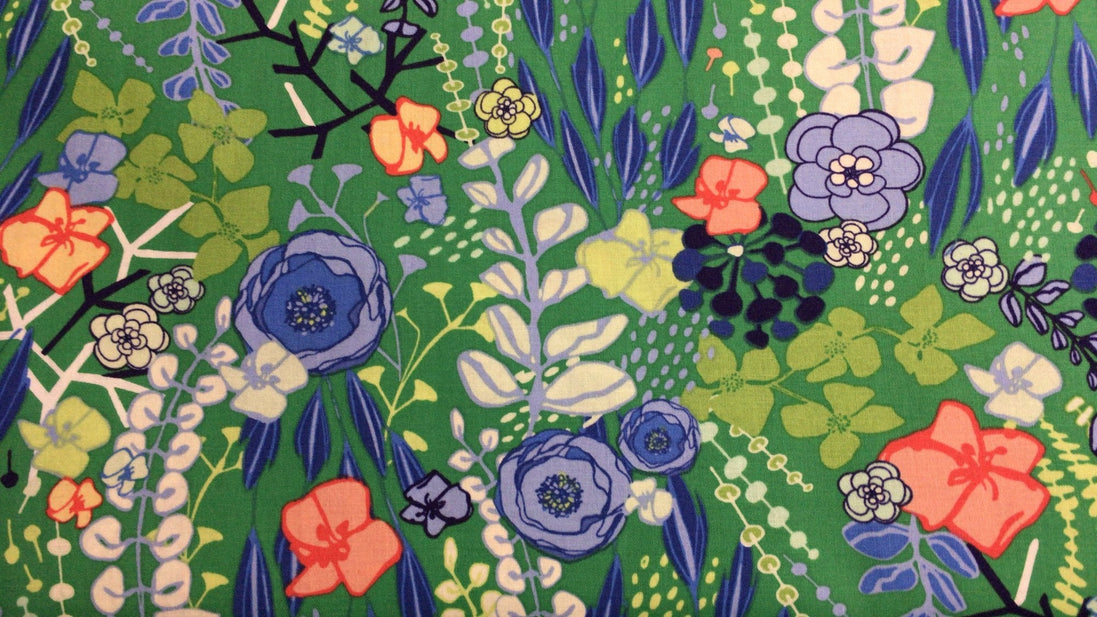 Margot Flowing Floral Green