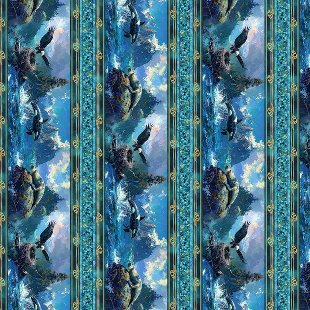 Wilderness in Motion BELOW AND BEYOND STRIPE DCX12984-MULT-D