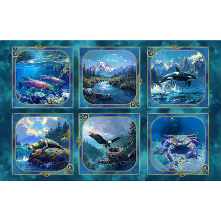WILDERNESS IN MOTION SPIRIT OF THE NORTHERN WATERS PANEL-28" REPEAT DCX12991-MULT-D