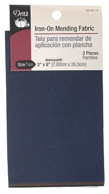 Dritz Iron-On Mending Fabric Dark Assortment