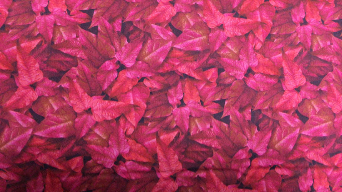Tina's Garden Packed Tonal Leaves Red