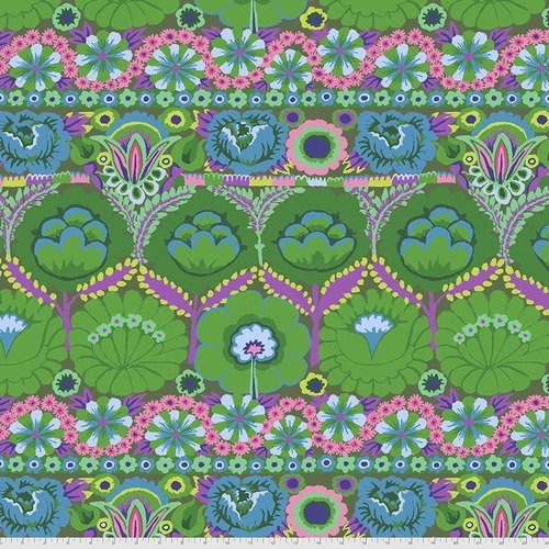 Kaffe Collective Embroidered Flower Green