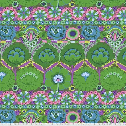 Kaffe Collective Embroidered Flower Green