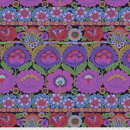 Kaffe Collective Embroidered Flower Purple