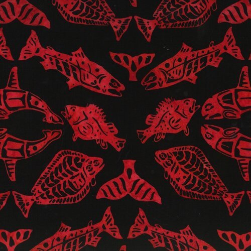Alaskan Chop Totemic Marine Life Red