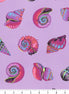 Tula Pink Floral Reef Lil Shelly - Ultraviolet