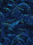 Bali Handpaints Humpback Whales Lapis