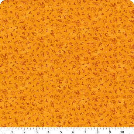 Haunted Acre Wood Orange Leave Lineart