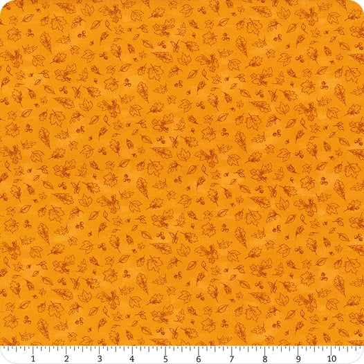 Haunted Acre Wood Orange Leave Lineart