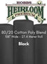 Heirloom 80/20 Black Batting