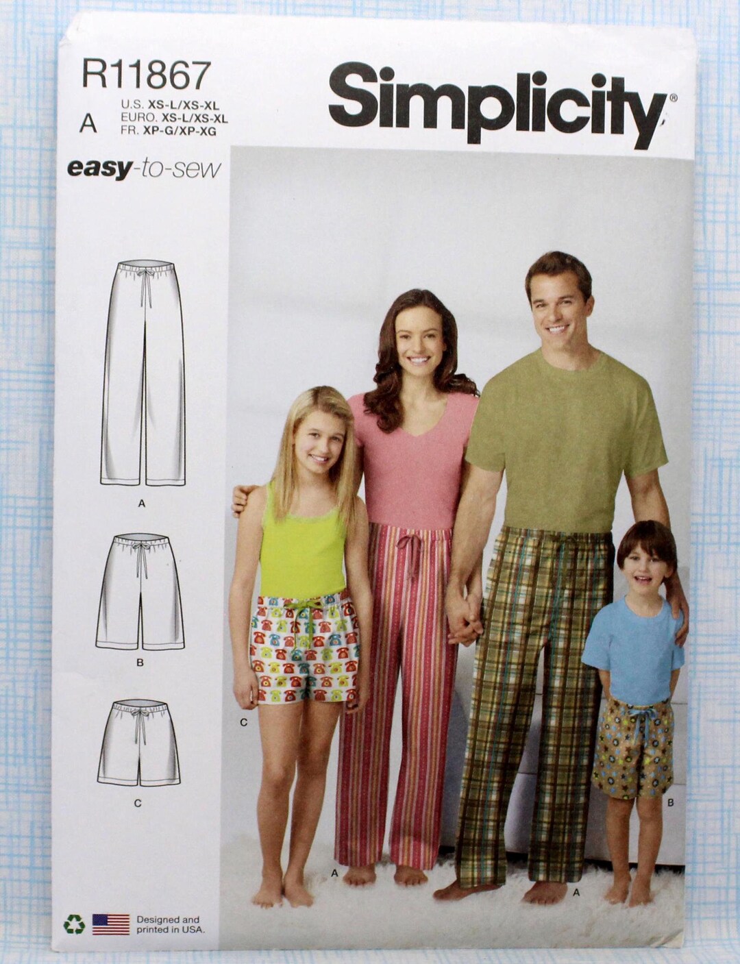 R11867 Simplicity Pajama Pants