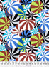Colorful pattern of circular shapes with a ruler at the bottom