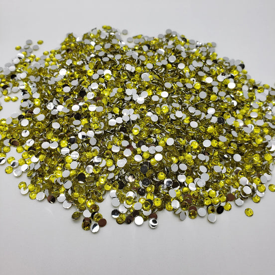 Hot Fix Crystals - Citrine 4mm