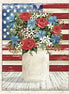 Farmhouse Americana Patriotic Bouquet Panel