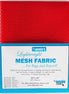 Red mesh fabric with By Annie's label on a white background