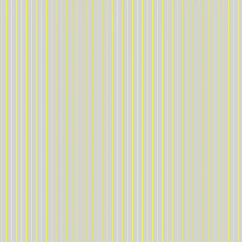 Pattern of thin yellow stripes on a light gray background