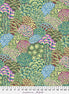 Colorful patterned fabric with a ruler at the bottom for scale.