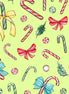 Holiday Party - Candy Canes Lime