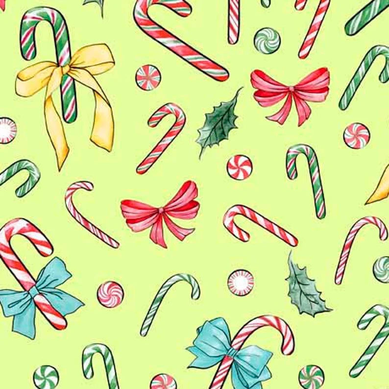 Holiday Party - Candy Canes Lime