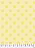 Fabric with small yellow polka dots on a light yellow background