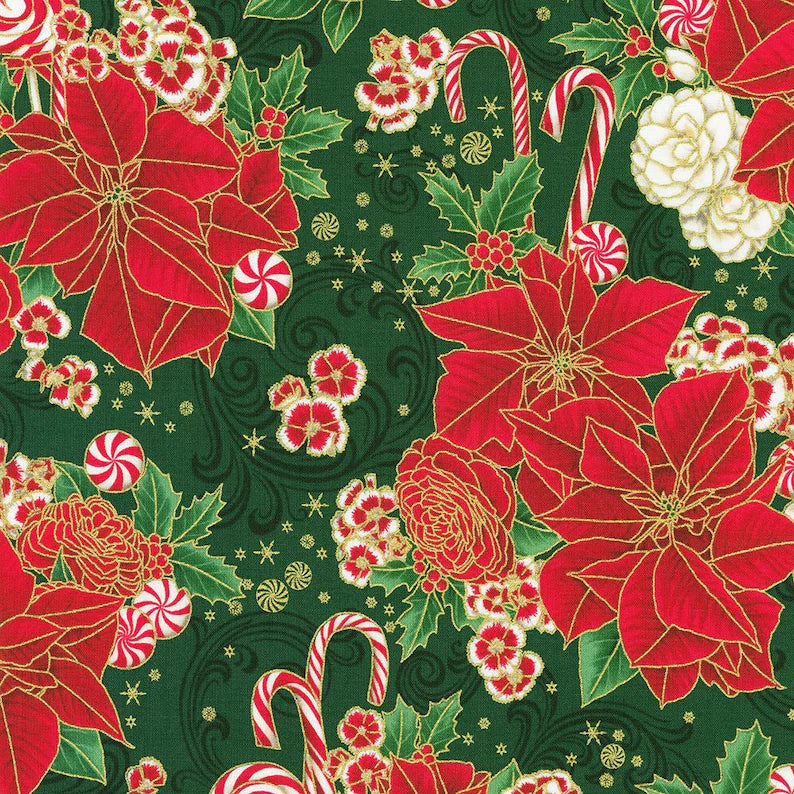 Holiday Flourish-Peppermint Twist Poinsettias Pine