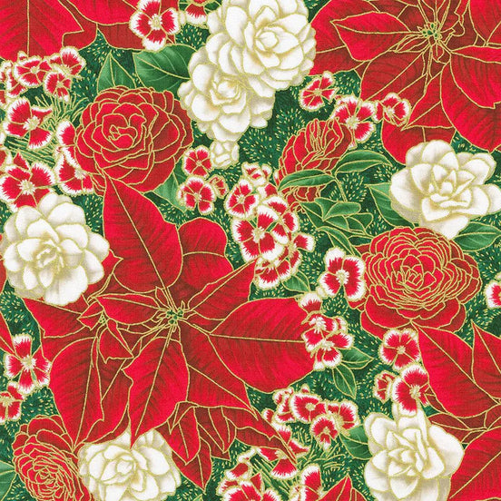Holiday Flourish-Peppermint Twist Flowers Pine