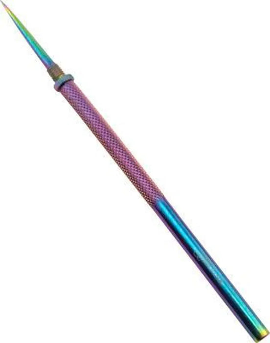 Multicolored stylus on a white background