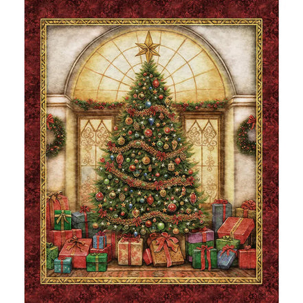 Wonderful Christmastime - Christmas Tree Panel 36" by 42"